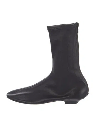 Pre-owned Khaite Leather Boots In Black