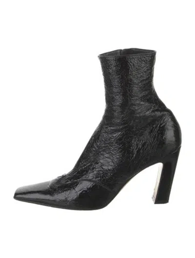 Pre-owned Khaite Leather Boots In Black