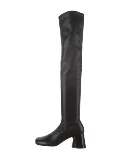 Pre-owned Khaite Leather Boots In Black