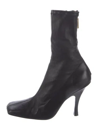 Pre-owned Khaite Leather Boots In Black