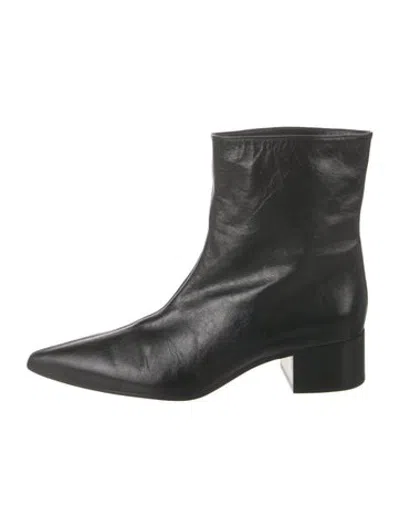 Pre-owned Khaite Leather Boots In Black