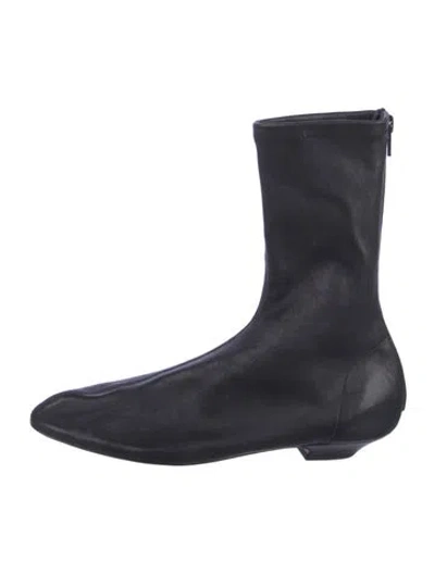 Pre-owned Khaite Leather Boots In Blue