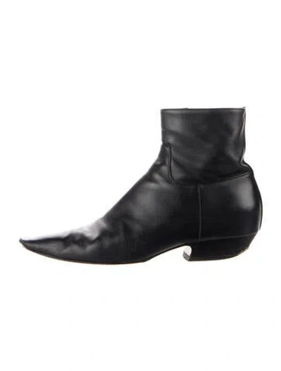 Pre-owned Khaite Leather Boots In Blue