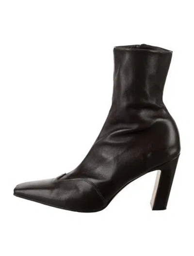 Pre-owned Khaite Leather Boots In Brown