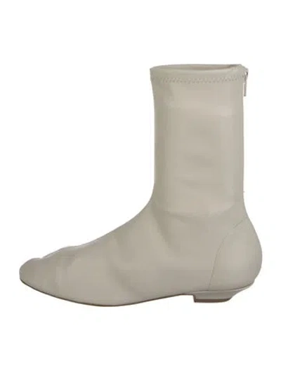 Pre-owned Khaite Leather Boots In Neutral