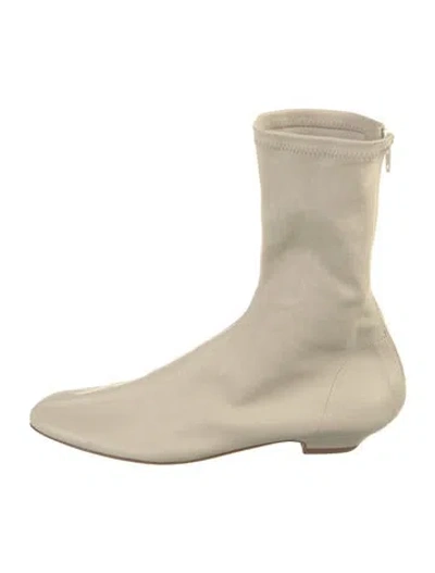Pre-owned Khaite Leather Boots In Neutral