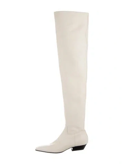 Pre-owned Khaite Leather Boots In Neutral