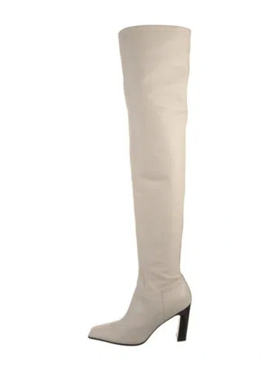 Pre-owned Khaite Leather Boots In Neutral