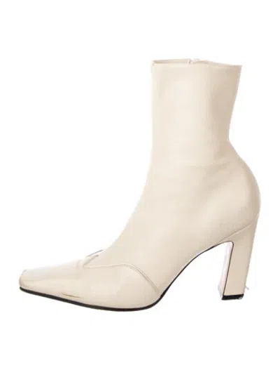 Pre-owned Khaite Leather Boots In Neutrals