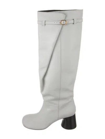 Pre-owned Khaite Leather Boots In White
