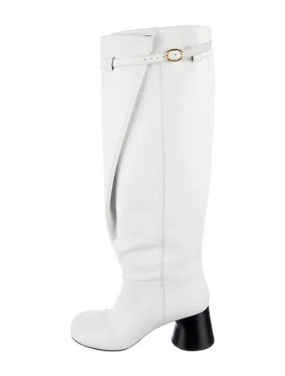 Pre-owned Khaite Leather Boots In White