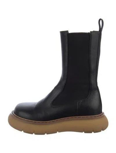 Pre-owned Khaite Leather Chelsea Boots In Multi