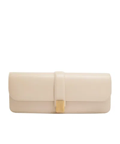 Khaite Leather Clutch In Pink