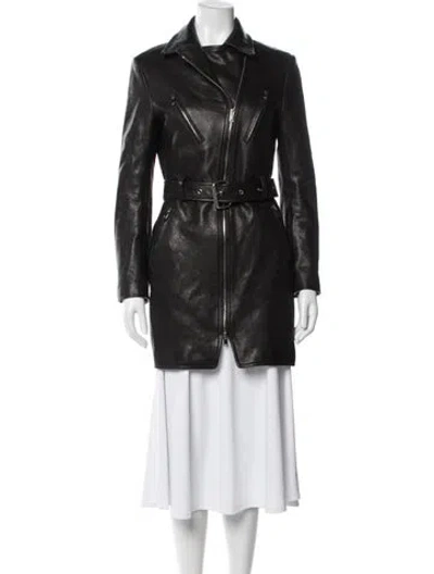 Pre-owned Khaite Leather Coat In Brown
