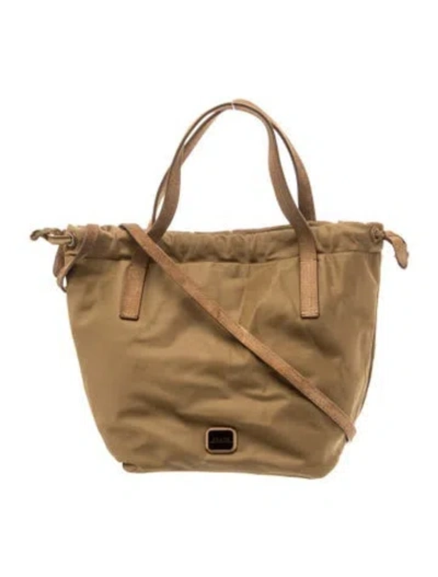 Pre-owned Khaite Leather Crossbody Bag In Brown