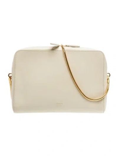 Pre-owned Khaite Leather Crossbody Bag In Neutrals