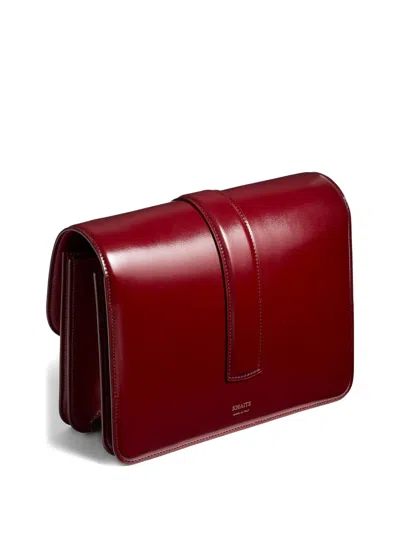 Khaite Leather Crossbody Bag In Red