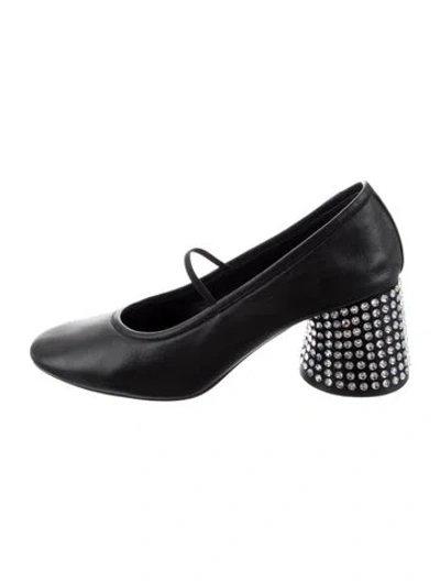 Pre-owned Khaite Leather Crystal Embellishments In Black