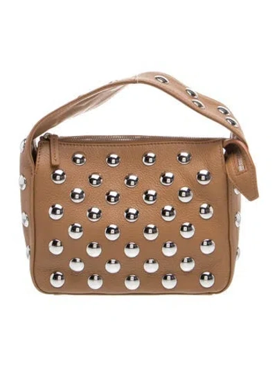 Pre-owned Khaite Leather Elena Small In Brown