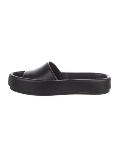 Pre-owned Khaite Leather Flats In Black