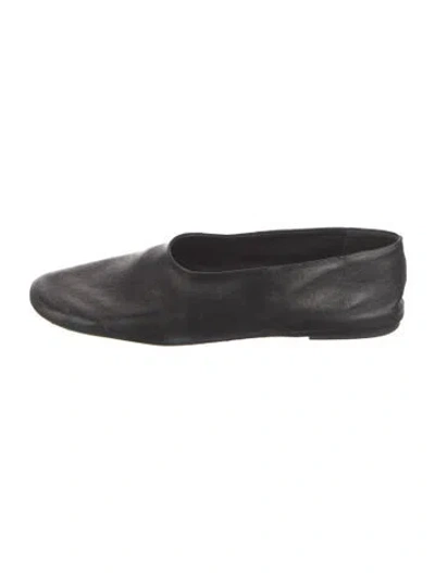 Pre-owned Khaite Leather Flats In Black