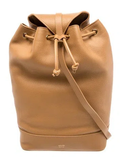 Pre-owned Khaite Leather Greta In Brown