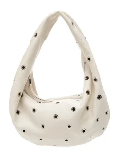 Pre-owned Khaite Leather Hobo In Neutrals