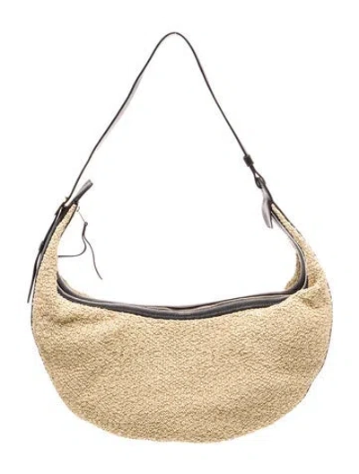 Pre-owned Khaite Leather  Augustina Small In Neutral