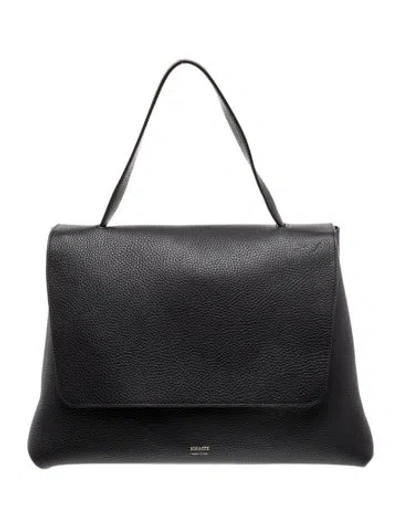 Pre-owned Khaite Leather Lia Large In Black