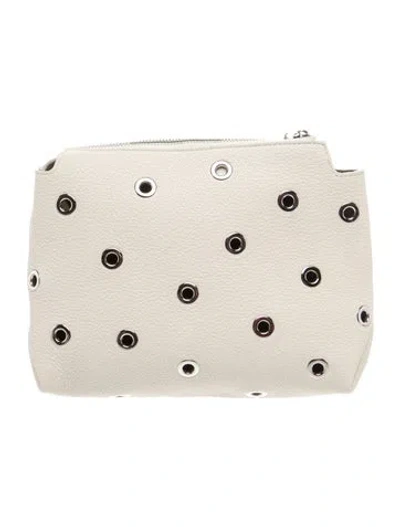 Pre-owned Khaite Leather Lina Small In Neutral