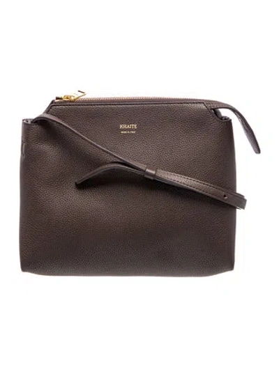 Pre-owned Khaite Leather Lina W/ Tags In Gray
