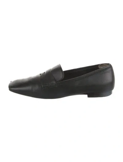 Pre-owned Khaite Leather Loafers In Black