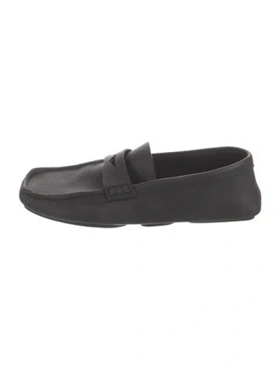 Pre-owned Khaite Leather Loafers In Black
