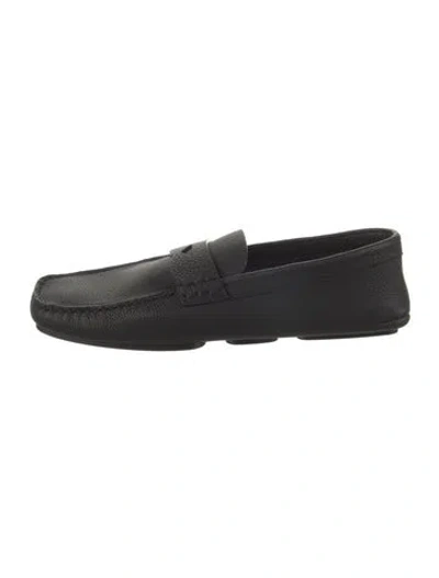 Pre-owned Khaite Leather Loafers In Black