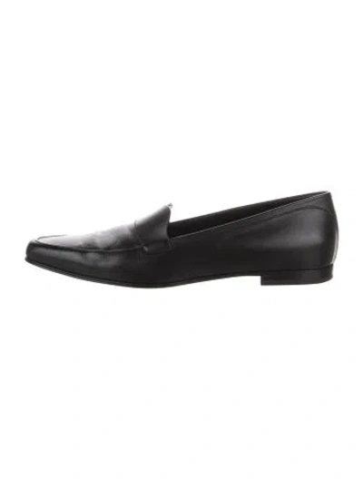 Pre-owned Khaite Leather Loafers In Black