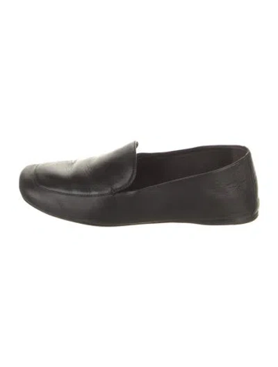 Pre-owned Khaite Leather Loafers In Black