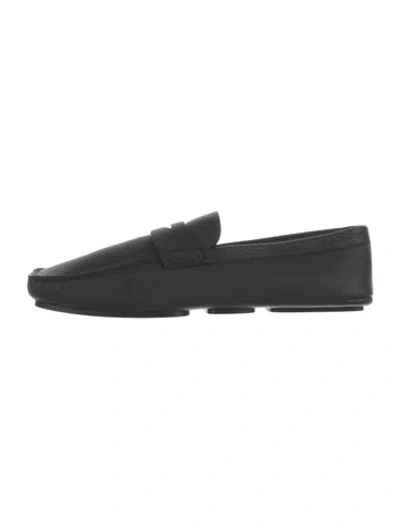 Pre-owned Khaite Leather Loafers In Black