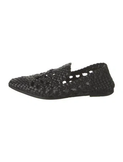 Pre-owned Khaite Leather Loafers In Black