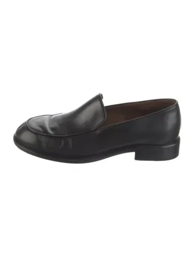 Pre-owned Khaite Leather Loafers In Black