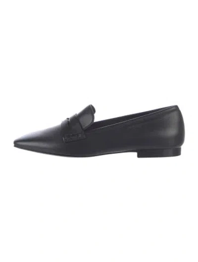 Pre-owned Khaite Leather Loafers In Black