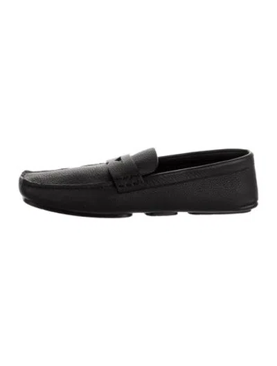 Pre-owned Khaite Leather Loafers In Black