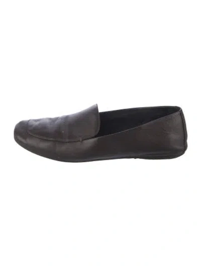 Pre-owned Khaite Leather Loafers In Brown