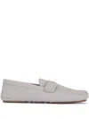 Khaite Leather Loafers In Gray