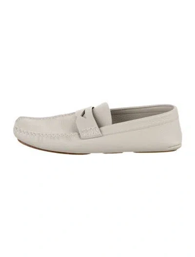 Pre-owned Khaite Leather Loafers In Neutral