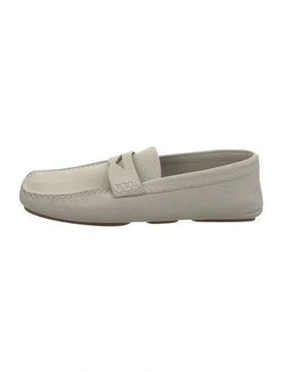 Pre-owned Khaite Leather Loafers In Neutral