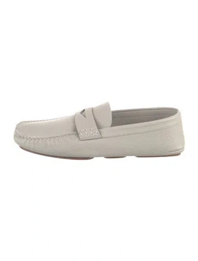 Pre-owned Khaite Leather Loafers In Neutral