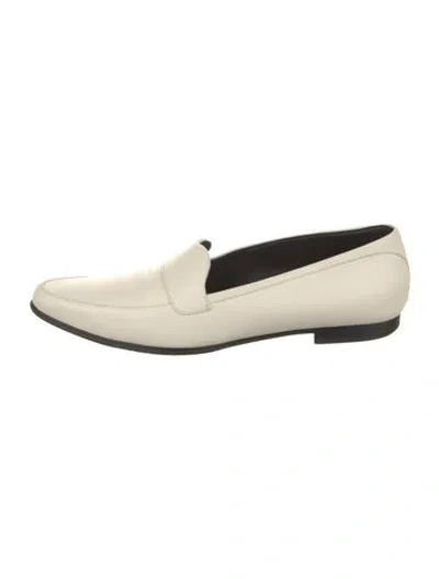 Pre-owned Khaite Leather Loafers In Neutrals