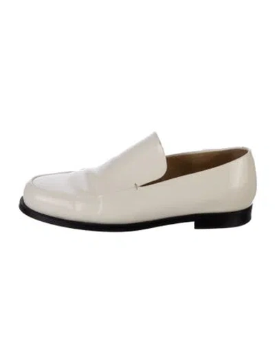 Pre-owned Khaite Leather Loafers In White