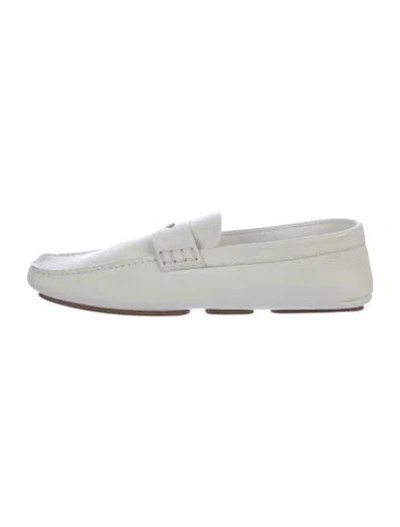 Pre-owned Khaite Leather Loafers In White