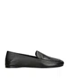 Khaite Black Nappa Leather Monroe Loafers